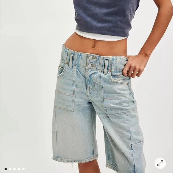 Free People We The Free Extreme Measures Barrel Shorts - Picture 6 of 16